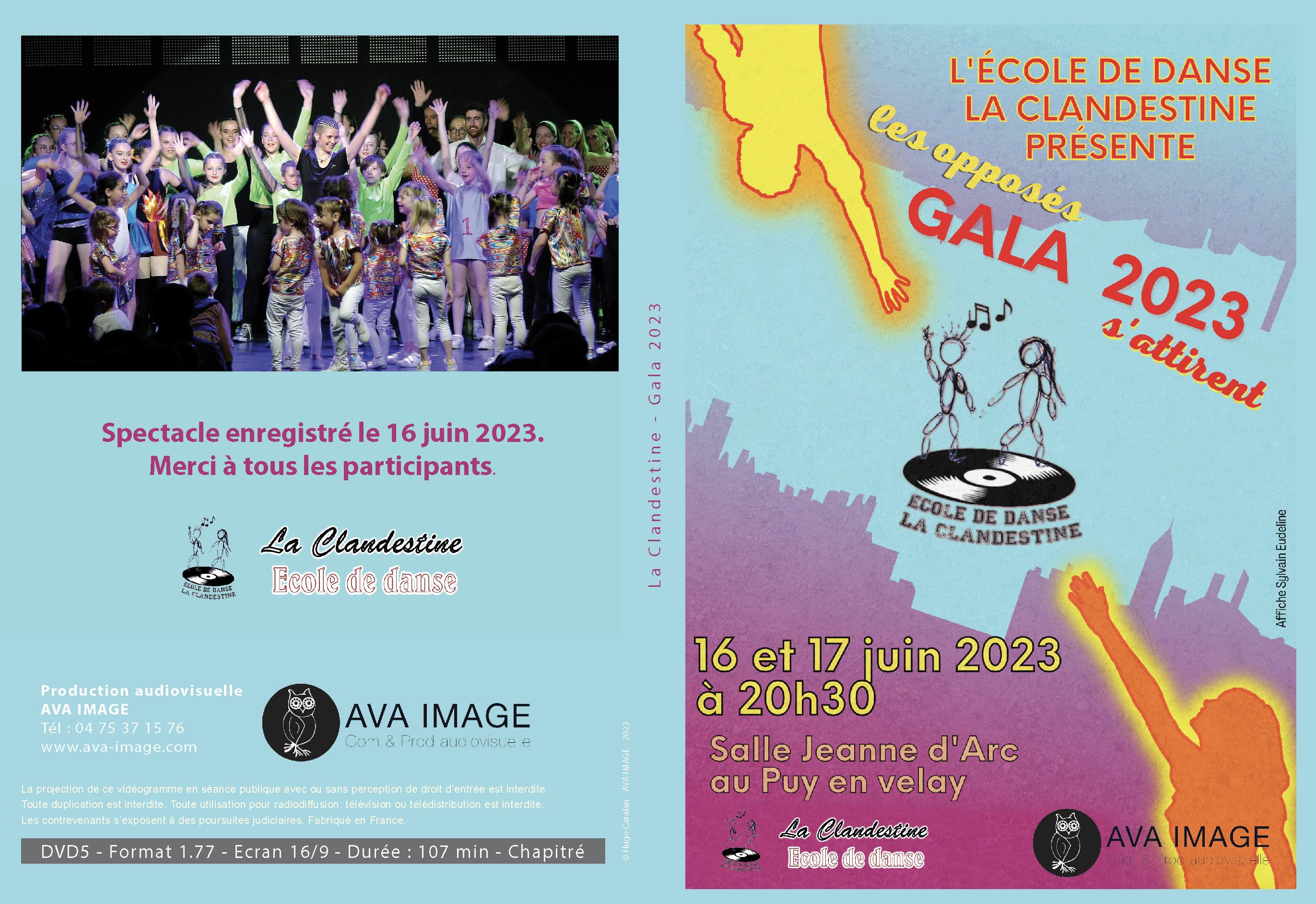 Jaquette spectacle La Clandestine 2023 – disponible en téléchargement, clé USB et DVD