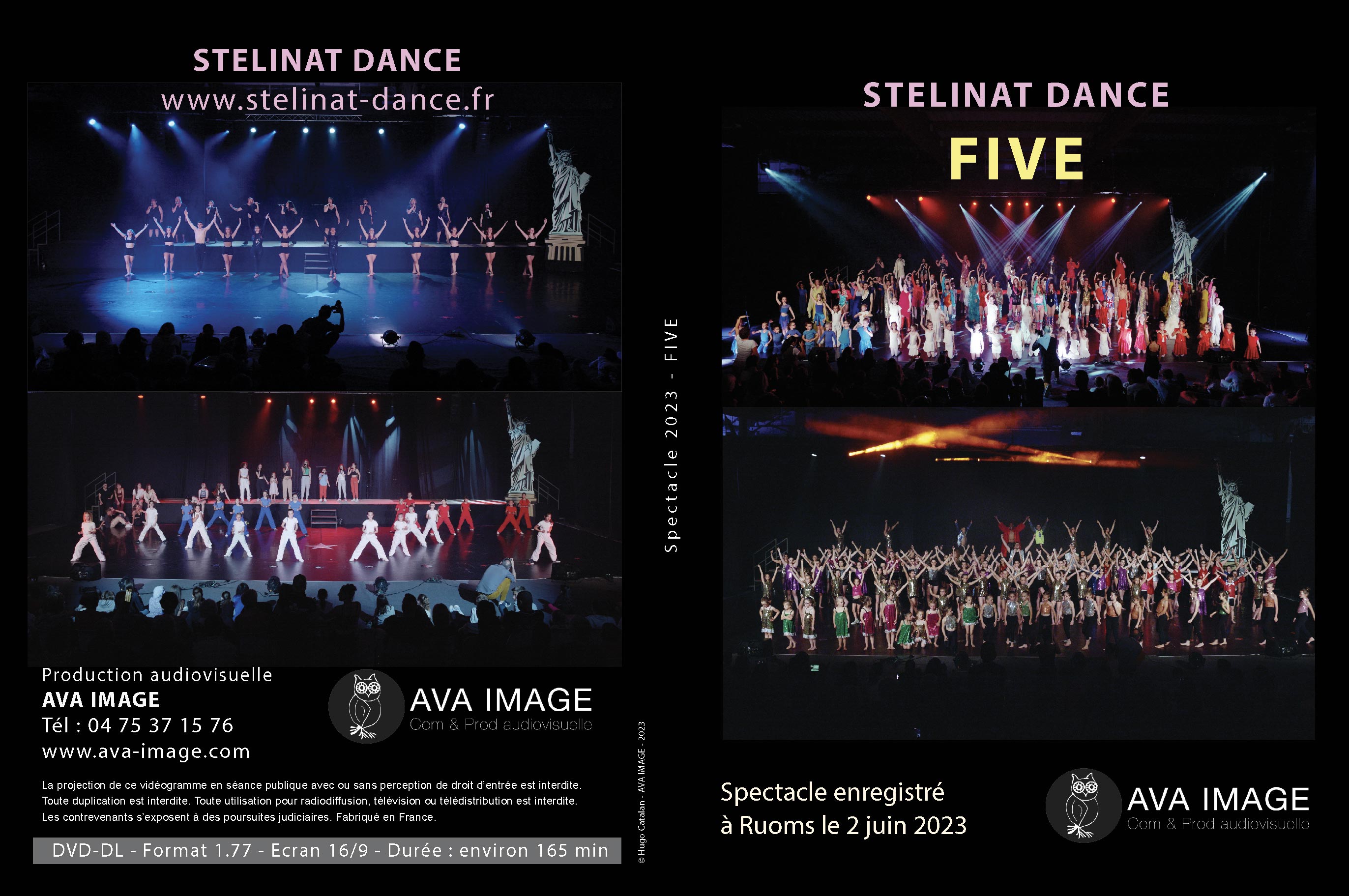 Jaquette du spectacle Stélinat Dance 2023 – disponible en téléchargement, clé USB HD et DVD