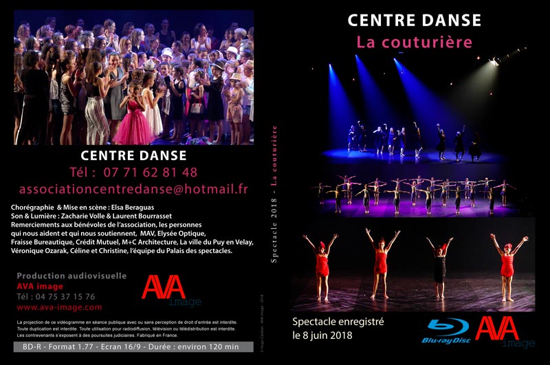 Jaquette BluRay Centre Danse 2018 - spectacle complet