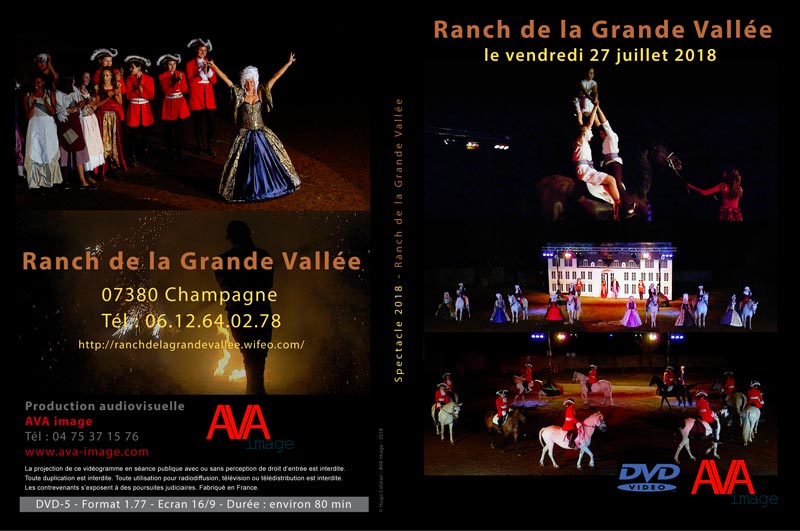 Jaquette DVD spectacle équestre La Grande Vallée 2018