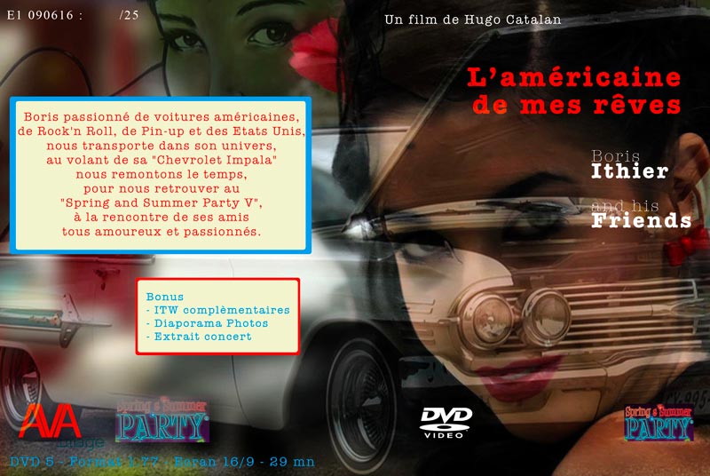 Jaquette du reportage documentaire L'Américaine de mes rêves en DVD - Film de Hugo Catalan