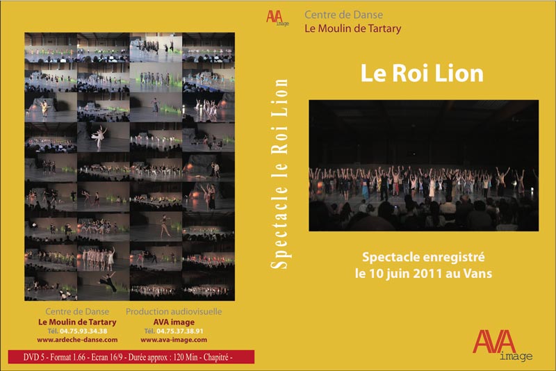 Jaquette DVD du spectacle Le Moulin de Tartary 2011 - Le Roi Lion