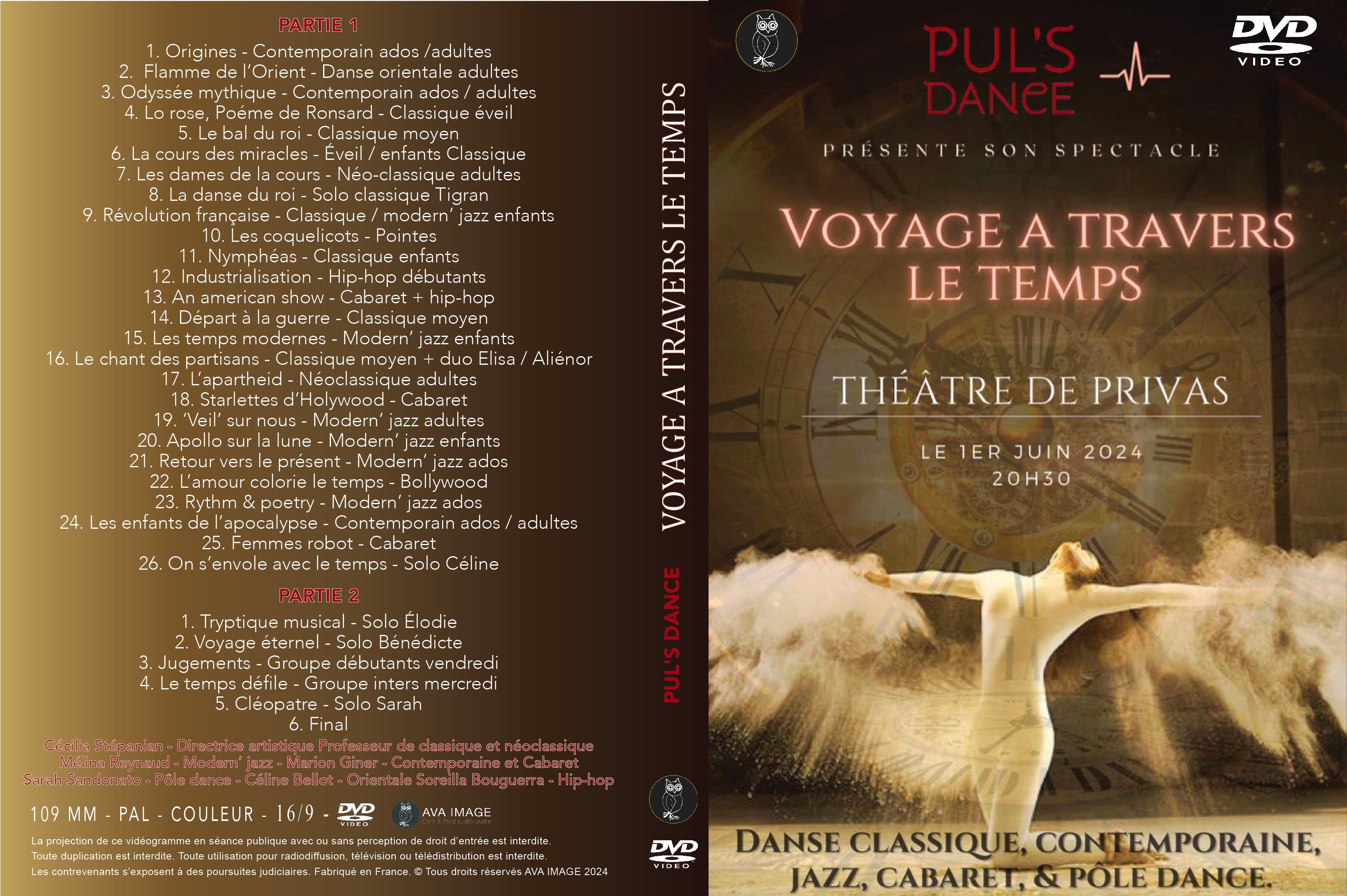 Jaquette du spectacle Pul's Danse 2024 – version DVD