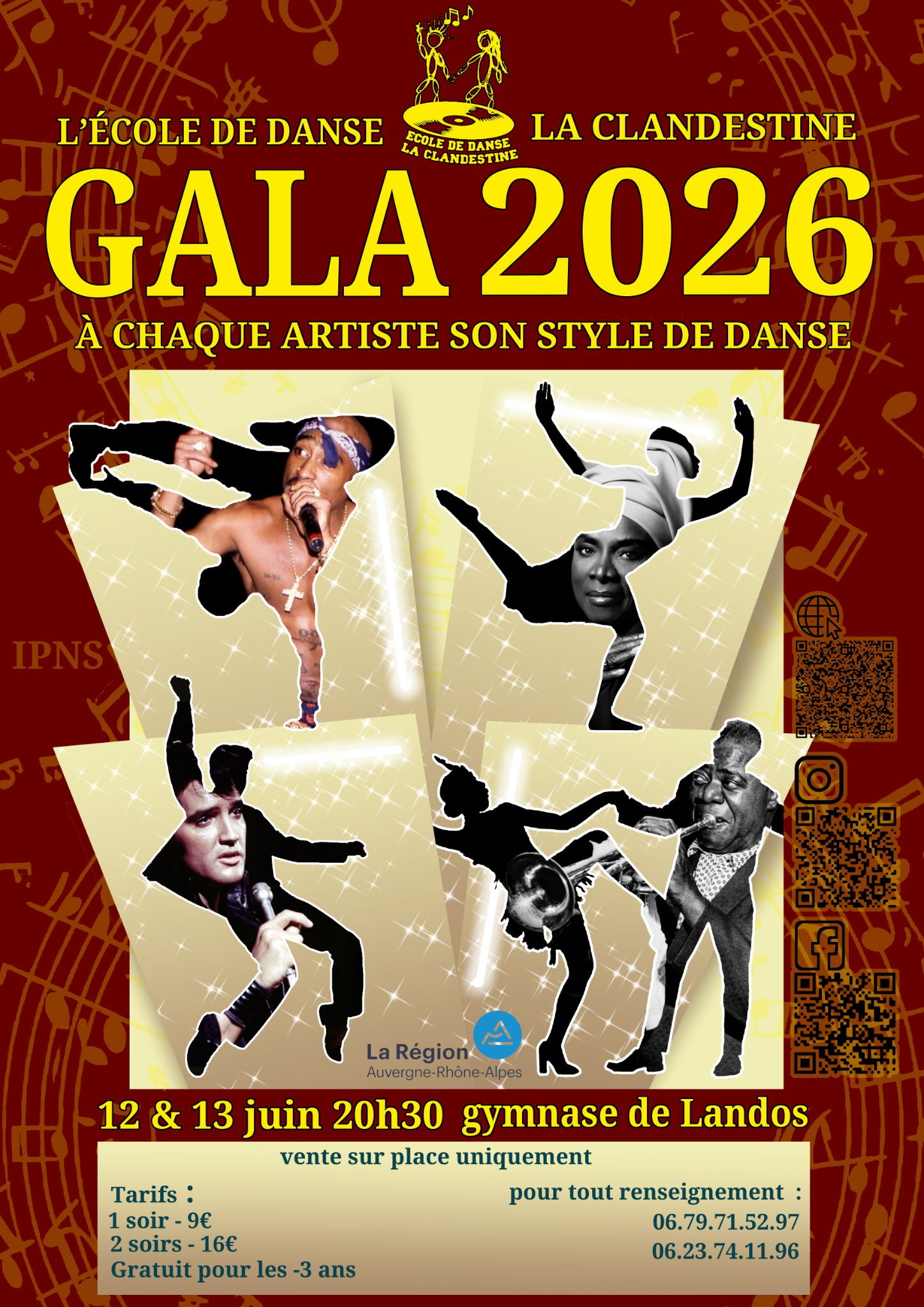 Affiche du spectacle 2026 La Clandestine